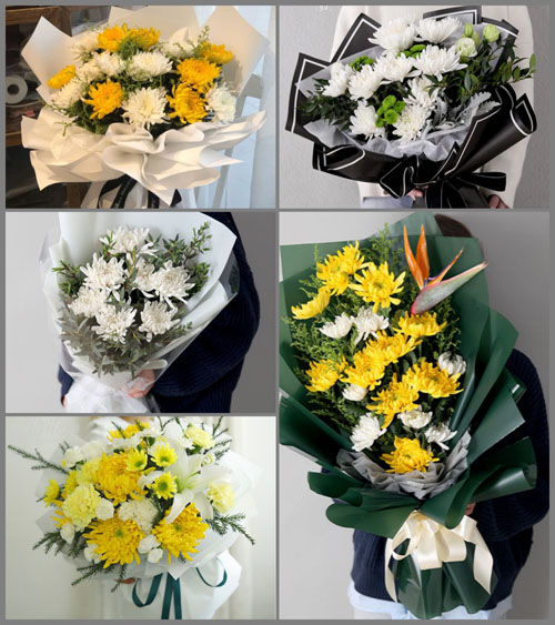 贵州黔南州惠水县摆金镇毛栗村白事花束代送